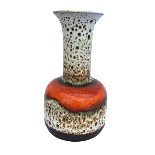 Joli vase en céramique rouge vintage