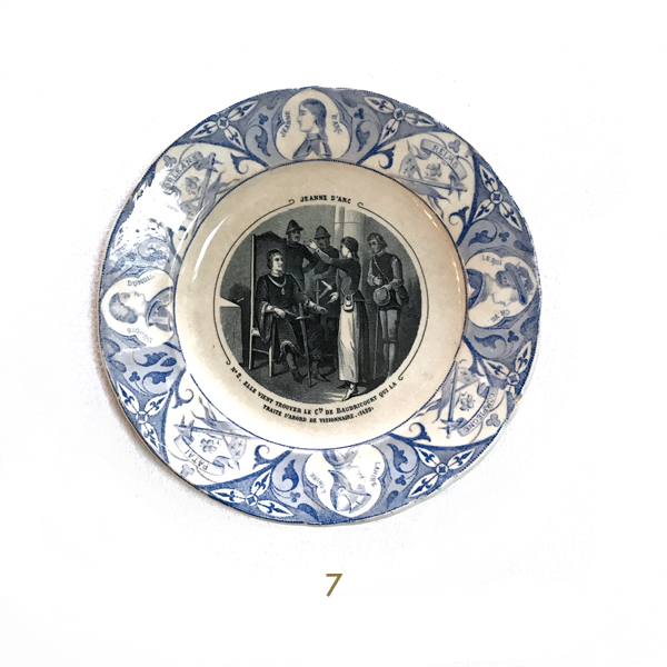 Assiettes parlantes en faïence fine de J. Vieillard & Cie - Manufacture de faïence fine à Bordeaux de 1845 à 1895.